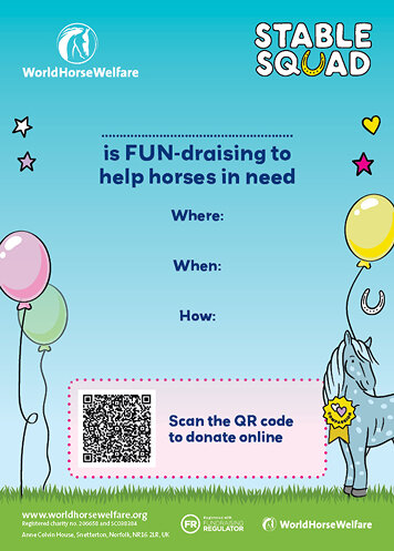 World Horse Welfare Stable Squad Fundraising certificate decorated with a pony illustration with coloured balloons, stars and hearts with a blue background.