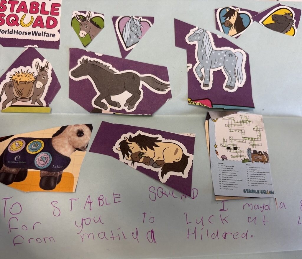 Letter from Stable Squad member Matilda